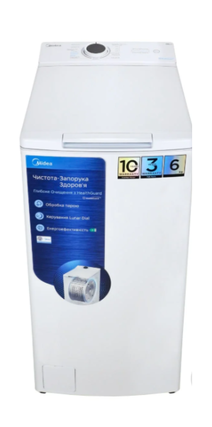 Пральна машина Midea MF100T60B/W-UA